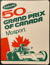 Load image into Gallery viewer, 1972 Grand Prix Canada Mosport Decal Stickers (2) Jackie Stewart Vintage Racing
