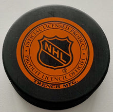 Load image into Gallery viewer, Alex Delvecchio Signed Detroit Red Wings Hockey Puck Autographed NHL Trench MFG