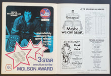 Load image into Gallery viewer, 1976 Winnipeg Arena WHA Hockey Program Jets vs San Diego Mariners Bobby Hull