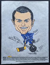 Load image into Gallery viewer, 1970-71 Kelloggs Sporticatures Iron-on Transfers Complete Set of 6 NHL Hockey