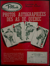 Load image into Gallery viewer, 1957 Quebec Colisee Playoff Hockey Program Edinburgh Trophy Series Game 6 Aces