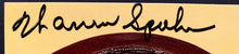 Load image into Gallery viewer, Warren Spahn Autographed Yellow Hall Of Fame Plaque Postcard MLB Baseball JSA