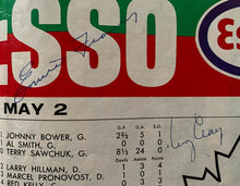 Load image into Gallery viewer, 1967 NHL Stanley Cup Clinch Program Team Signed x24 Maple Leafs Autographed JSA