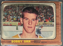 Load image into Gallery viewer, 1966-67 Topps Hockey #35 Bobby Orr Rookie Card Bruins RC Beckett Graded 1.5 BVG