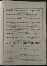 Load image into Gallery viewer, 1948 Heavyweight Championship Boxing Program Yankee Stadium Joe Louis v Walcott