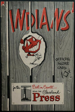 Load image into Gallery viewer, 1951 Vintage Cleveland Indians Complete Program MLB Baseball New York Yankees