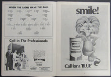 Load image into Gallery viewer, 1968 Empire Stadium CFL Program B.C. Lions vs Hamilton Tiger Cats Football