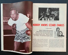 Load image into Gallery viewer, 1953 Boxing And Wrestling Magazine June Issue Marciano + Walcott Front Cover