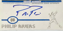 Load image into Gallery viewer, 2004 Signed NFL San Diego Chargers Philip Rivers Autographed Topps Rookie Card
