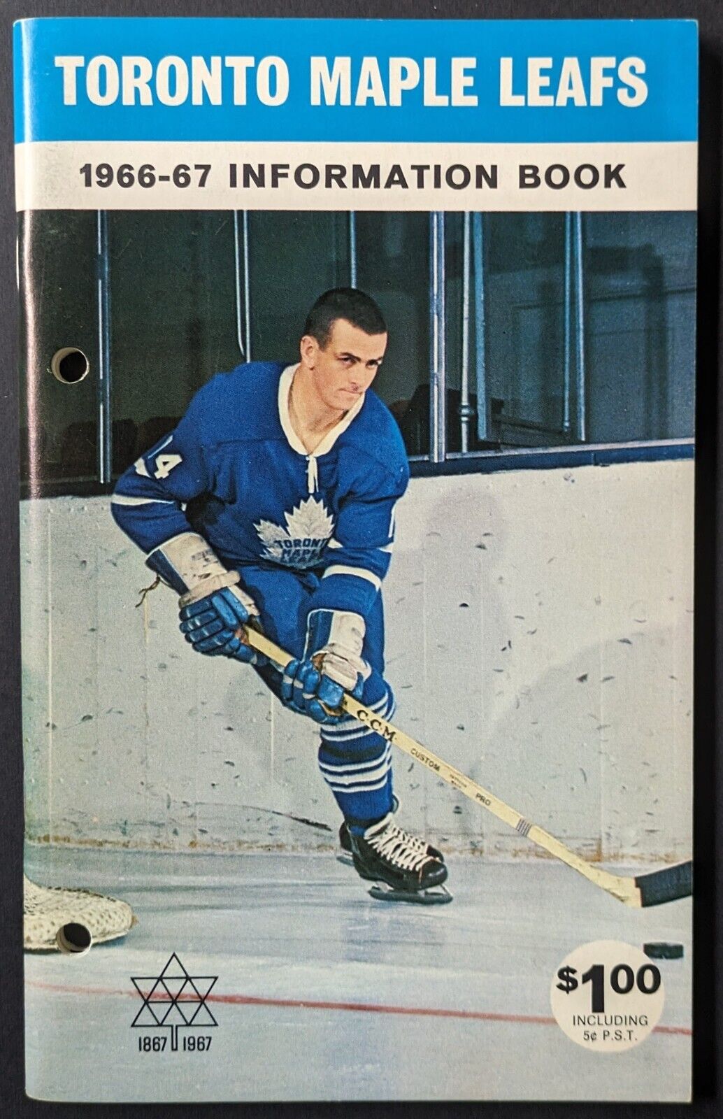 1966/67 Toronto Maple Leafs Information Book NHL Hockey Media Guide Dave Keon
