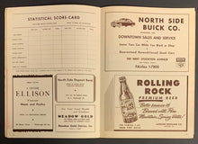 Load image into Gallery viewer, 1949 Forbes Field NFL Football Program Pittsburgh Steelers vs New York Bulldogs