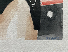 Load image into Gallery viewer, 1987 Boxing Mike Tyson Trevor Berbick Judgement Day Fight Watercolor Painting