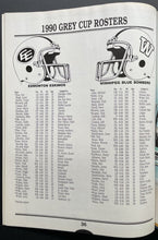 Load image into Gallery viewer, 1990 CFL Grey Cup Vancouver Program Edmonton Eskimos vs Winnipeg Blue Bombers