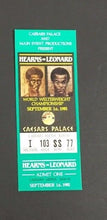 Load image into Gallery viewer, 1981 Sugar Ray Leonard Thomas Hearns Fight Program + Ticket Stub Caesars Palace