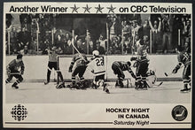 Load image into Gallery viewer, 1975-76 NHL Hockey Night in Canada Promo Card HNIC Toronto Maple Leafs Canadiens