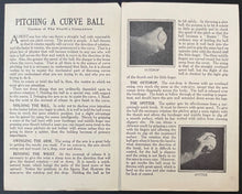 Load image into Gallery viewer, 1920s Baseball How To Pitch Pamphlet MLB Vintage Antique MILB Draper-Maynard