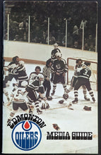 Load image into Gallery viewer, 1975 - 76 Vintage Edmonton Oilers Media Guide NHL Hockey Norm Ullman HOF