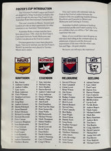 Load image into Gallery viewer, 1989 Fosters Cup AFL Game Program Geelong Cats Melbourne Demons SkyDome