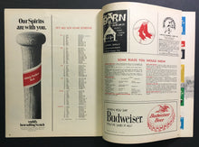 Load image into Gallery viewer, 1971 Fenway Park MLB Baseball Program Boston Red Sox vs Cleveland Indians