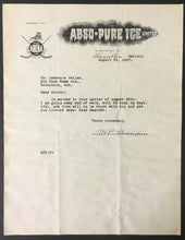 Load image into Gallery viewer, 1947 Hamilton Ice Hockey Arena Letter Ontario Sports ABSO Pure Ice Limited