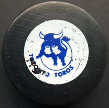Load image into Gallery viewer, 1970s Toronto Toros WHA Game Used Viceroy Hockey Puck Vintage