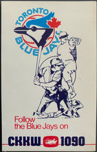Load image into Gallery viewer, 1980 Vintage MLB Baseball Toronto Blue Jays Pocket Schedule Tom Cheek Early Wynn