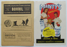 Load image into Gallery viewer, 1947 Montreal Forum NHL Hockey Program Montreal Canadiens vs New York Rangers