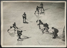 Load image into Gallery viewer, 1930's Type 1 Photo Canada @ World Ice Hockey Championship Czechoslovakia Vtg