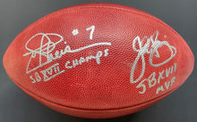 Load image into Gallery viewer, Joe Theismann John Riggins Super Bowl XVII MVP Signed Football NFL Fanatics