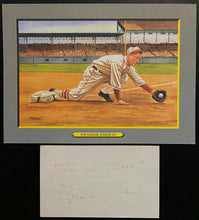 Load image into Gallery viewer, 1988 Perez-Steele Greatest Moments Frankie Frisch Card + Autographed Index Card
