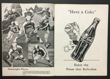 Load image into Gallery viewer, 1945 NFL Football Program Shibe Park Philadelphia Eagles v Cleveland Rams Vtg