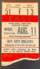Load image into Gallery viewer, 1976 Maple Leaf Gardens Toronto Bay City Rollers Concert Ticket Vintage Music