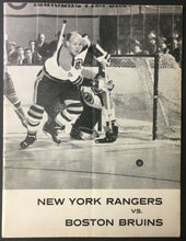 Load image into Gallery viewer, 1961 Madison Square Garden NHL Hockey Program New York Rangers Boston Bruins