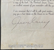 Load image into Gallery viewer, 1996 Montreal Forum Final Game Ticket + Ronald Corey Personal Letter Signed LOA