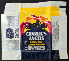 Load image into Gallery viewer, 1977 Topps Charlies Angels Wax Wrapper + Sticker Trading Cards + SP Calendar