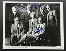 Load image into Gallery viewer, 1963 60 Minutes TV Stars Mike Wallace Ed Bradley Steve Croft Signed Photo JSA