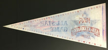 Load image into Gallery viewer, Vintage 1985 MLB All Star Game Pennant Minnesota Twins Hubert Humphrey Metrodome