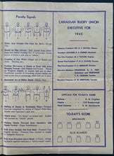 Load image into Gallery viewer, 1945 CFL Grey Cup Football Program Toronto Varsity Stadium Argos v Blue Bombers