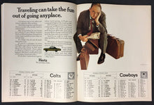 Load image into Gallery viewer, 1967 NFL Football Program Memorial Stadium Baltimore Colts vs Dallas Cowboys Vtg