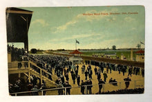 Load image into Gallery viewer, 1900's Windsor Ontario Horse Racetrack Postcard Date Stamped Vintage Canada