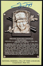 Load image into Gallery viewer, 1984 Frank Thomas Autographed MLB Baseball Signed HOF Plaque Postcard JSA