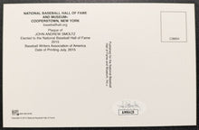Load image into Gallery viewer, John Smoltz Signed Hall Of Fame Plaque Autographed Postcard Braves MLB HOF JSA