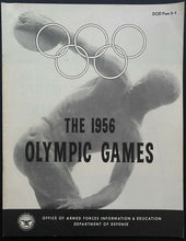Load image into Gallery viewer, 1956 Summer Olympics Preview Booklet USA Team Issued Department Of Defense