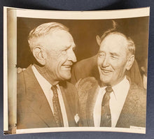 Load image into Gallery viewer, 1958 MLB All Star Game Baltimore Press Photo Managers Casey Stengel + Fred Haney