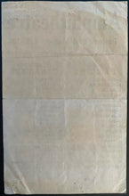 Load image into Gallery viewer, 1952-53 Memorial Cup Hockey Rare Lineup Card Winnipeg Shea's Amphitheatre