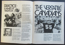 Load image into Gallery viewer, 1972 Empire Stadium CFL Program + Tiger Cats Yearbook Hamilton vs BC Lions Mosca