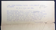 Load image into Gallery viewer, 1937 Tony Lazzeri Type 1 Press Photo Chicago Cubs MLB Celebrating In Bear Skin