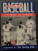 Load image into Gallery viewer, 1957 The Sporting News Official Baseball Guide MLB Mickey Mantle Vintage HOF