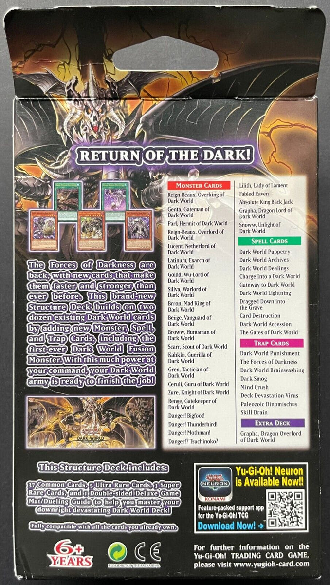 2020 Yu-Gi-Oh CCG Dark World Structure Deck 3 Boxes x45 Cards Shonen J Glory Days Collectibles 2020 Yu-Gi-Oh CCG Dark World Structure Deck 3 Boxes x45 Cards Shonen J Glory Days Collectibles