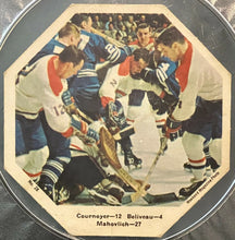 Load image into Gallery viewer, 1967 York Peanut Butter NHL Hockey Card #28 Jean Beliveau Yvan Cournoyer PSA 2